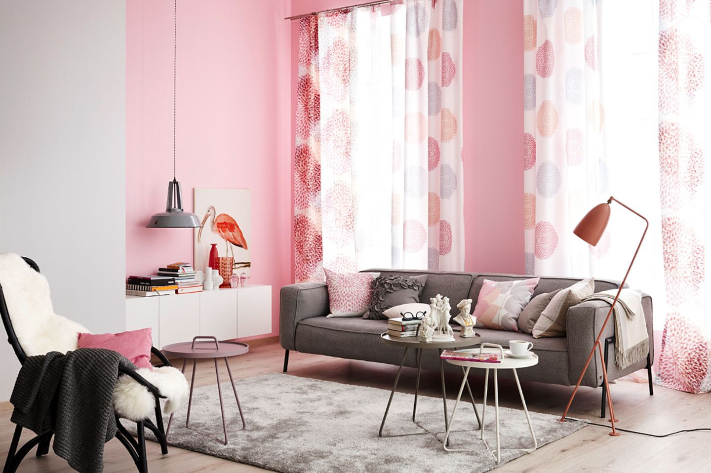 Grau Und Rosa: Das Starke Gespann Für Romantik - Bild 8 - [Schöner with Wohnzimmer Einrichtung Grau Rosa